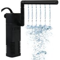 Filtre pour aquarium avec débit réglable et pompe à eau pour aquariums de 20 à 250 litres, silencieux, 20 W. - AquaForge