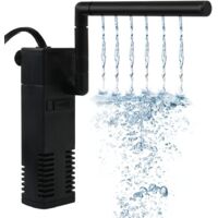Filtre interne pour aquarium avec débit réglable et pompe à eau pour aquariums de 20 à 250 litres, silencieux, 20 W. - AquaForge