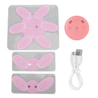 Mini masseur électrique pour la nuque, transmission vocale, soulagement de la fatigue, pulsations, massage cervical, autocollant rose - AquaForge