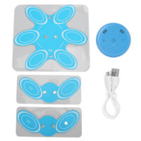 Mini masseur électrique pour la nuque, transmission vocale, soulagement de la fatigue, pulsations, massage cervical, adhésif bleu - AquaForge