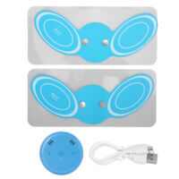 Mini masseur électrique pour la nuque avec batterie, soulagement de la fatigue, coussinet adhésif de massage cervical, bleu - AquaForge