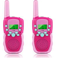 Talkie-walkie pour enfants, jouet pour filles de 3 à 8 ans, cadeau pour filles de 9 à 12 ans, radio bidirectionnelle à 8 canaux, portée de 4,8 km pour les aventures en plein air-AquaForge