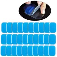 Lot de 60 électrodes de gel EMS – Compatibles avec les appareils d'électrostimulation abdominale, les stimulateurs musculaires électriques et les appareils de musculation abdominale (électrodes de gel