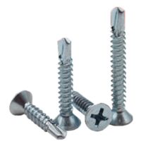 Vis à tête carrée, pointe 4,2 mm, queue d'aronde, autotaraudeuse, acier, carrée, 4,219 mm (1000 pièces par boîte)-AquaForge