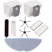 Accessoires pour balai : sac à poussière avec filtre, brosse latérale, balai lavable, brosse de nettoyage, brosse autonettoyante pour balai G10S Pro-AquaForge