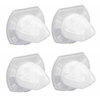 Filtres blancs (lot de 4), filtres pour aspirateur, accessoires pour filtres d'aspirateur, filtres pour aspirateur-AquaForge