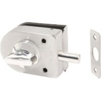 Serrure à clé pour porte vitrée sans cadre, compatible avec les serrures de portail en acier inoxydable de 10 à 12 mm pour bureaux, appartements, balcons, hôtels et maisons.-AquaForge