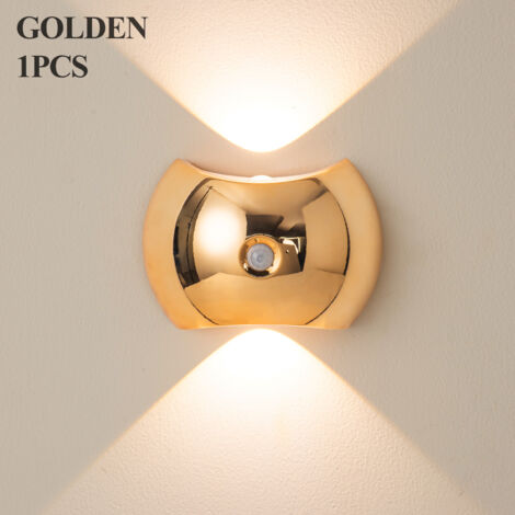 Applique da parete intelligente con sensore, applique magnetica ricaricabile, lampada da comodino, luce da corridoio USB, luce notturna regolabile, applique per scale, illuminazione ambientale per pat