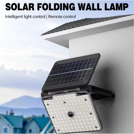 L'illuminazione esterna a energia solare, che comprende faretti, applique con sensore di movimento e applique pieghevoli, è adatta per giardini, garage, patii e vialetti.