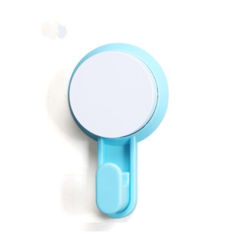 Confezione da 10 ganci a ventosa ultra resistenti e potenti per il montaggio a parete senza lasciare segni sulle piastrelle della cucina. Colore: blu. (1/3)