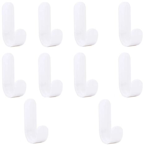 10 ganci da parete autoadesivi, resistenti e impermeabili, per il montaggio a soffitto. (1/4)