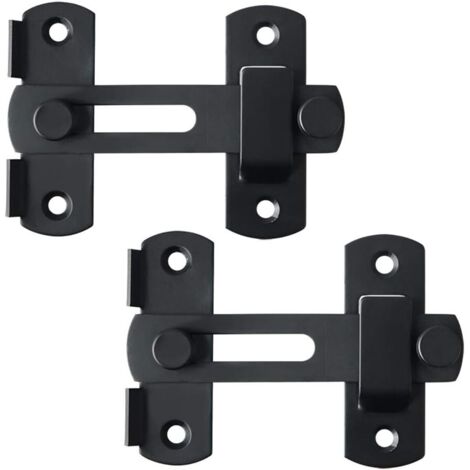 Due serrature per porte scorrevoli, serrature per porte a persiana, serrature per porte a battente con viti, adatte per porte, finestre, armadi e giardini. (1/5)