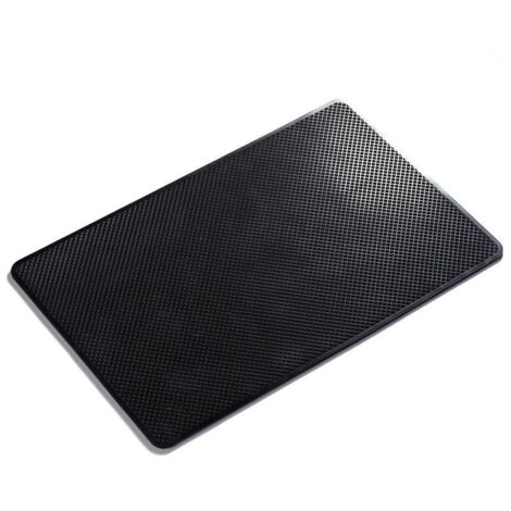 Tappetino antiscivolo in gomma per cruscotto auto, 27 cm x 15 cm, tappetino antiscivolo adesivo universale per cruscotto auto, adatto per cellulari, occhiali da sole, chiavi, dispositivi elettronici, 