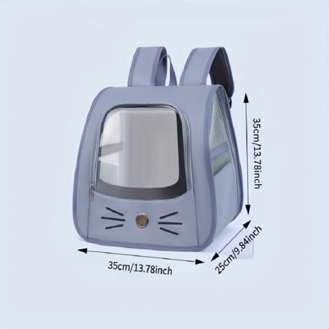 Borsa a tracolla trasparente e portatile per gatti, piccola borsa a tracolla per gatti, borsa pieghevole con superficie morbida per animali domestici, adatta a gatti, cani e conigli per viaggi, escurs