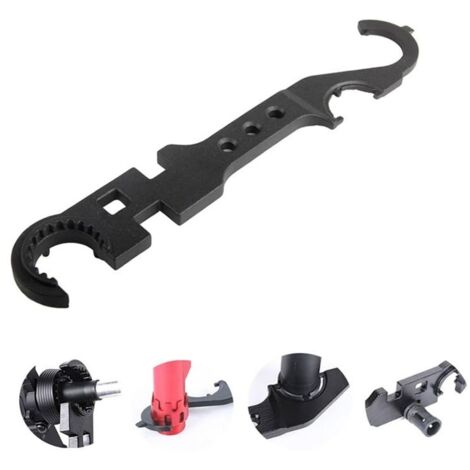 Attrezzi per smontaggio, chiave combinata, chiave da 31 cm, realizzata in metallo ad alta resistenza, adatta per, uno strumento versatile per appassionati del fai da te e professionisti. (1/5)