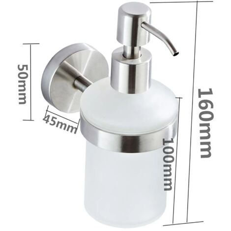 Dispenser automatico di sapone liquido, senza contatto, ricaricabile tramite USB, dispenser intelligente di gel igienizzante per le mani, 6 impostazioni regolabili, capacità 380 ml, montaggio a parete (1/2)