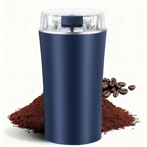 Macinacaffè elettrico, potente macina spezie da 300 watt, lame robuste e resistenti in acciaio inossidabile, design portatile, adatto a chicchi di caffè, spezie e frutta secca, silenzioso e veloce, un (1/5)