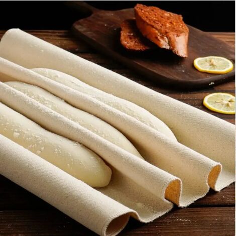 Telo da forno professionale in lino, telo per panetteria, telo per impastare, tessuto in cotone e lino naturale, telo per lievito, per cuocere pane, impasto per baguette, utensili da cucina, 66 x 88 c