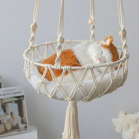 Amaca per gatti, letto sospeso in stile bohémien, cuccia per animali domestici