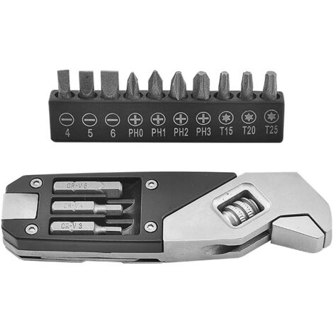 Chiave regolabile in acciaio inox, chiave a brugola pieghevole, chiave multifunzione, utensili portatili, set di utensili, kit di riparazione