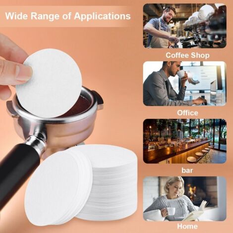 Carta filtro per caffè, 400 fogli, carta naturale da 51 mm per macchine da caffè, sostituisce i filtri tradizionali, compatibile con macchine da caffè e macchine per espresso.
