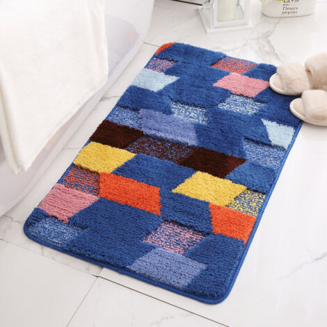 Tappetino antipolvere, zerbino, tappetino assorbente per bagno/WC, tappetino antiscivolo, tappeto floccato a doppio strato per casa e camera da letto. (1/3)