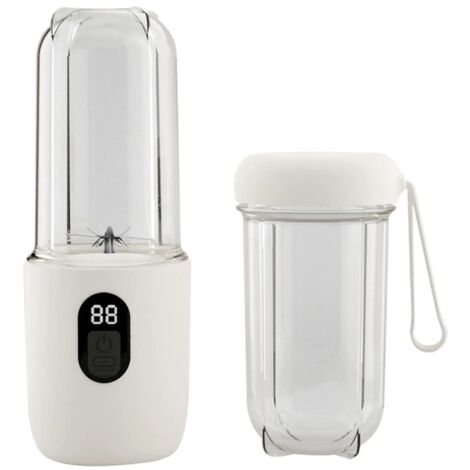 Spremiagrumi con display digitale, ricarica USB, mini frullatore elettrico, 16 lame