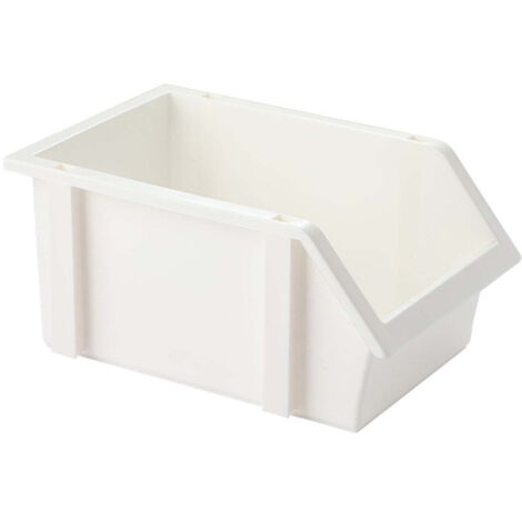 Contenitore per cassetti, contenitore in plastica, contenitore per la cucina, contenitore per il frigorifero, 9,3 x 6,2 x 4,5 pollici, bianco.