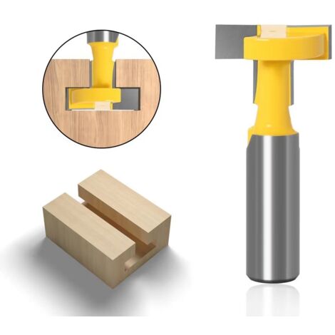 Fresa a T con bordo dritto per macchina per incisione su legno, utensile di fresatura per macchina per incisione su legno, gancio di fresatura (1/5)