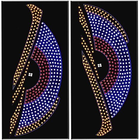 Schermi interattivi per auto, schermi LED per auto, luci USB per auto, schermi "occhio del diavolo"