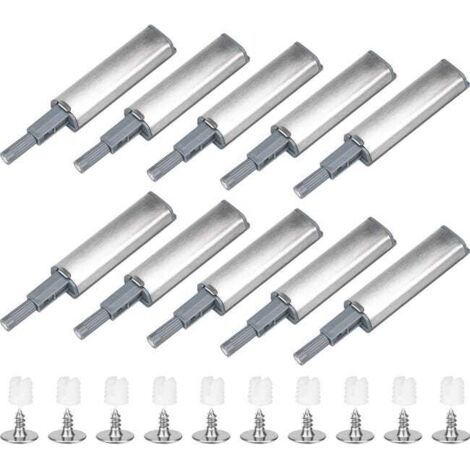 Confezione da 10 ammortizzatori magnetici a pulsante per ante di armadi e cuscinetti magnetici per cassetti, adatti per ante di armadi, cassetti e mobili.