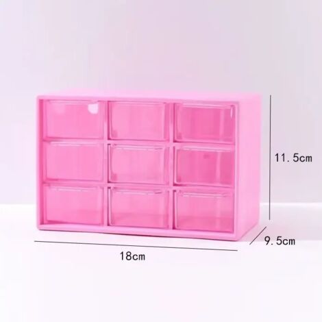 Scatole portaoggetti con mini-cassetti estraibili per articoli e accessori da ufficio. (1/2)