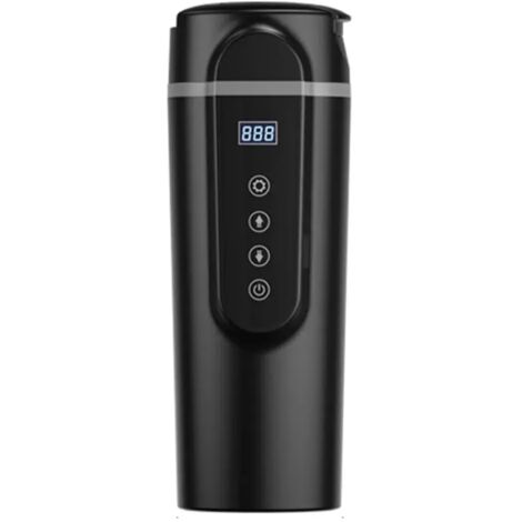 Bollitore elettrico per auto 12V/24V – Tazza termica portatile con coperchio e controllo della temperatura, ideale per caffè, tè e latte.