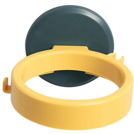 Supporto per asciugacapelli da parete, supporto autoadesivo per asciugacapelli, supporto per asciugacapelli da bagno, supporto per accessori per la cura dei capelli (nero) (1/5)