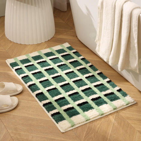 Tappeto geometrico stravagante, tappetino da bagno, tappeto per testiera del letto, tappeto decorativo per camera da letto e soggiorno. (1/4)