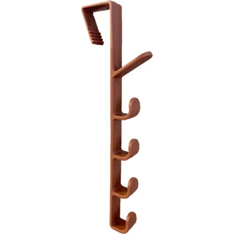 Due appendiabiti decorativi, robusti e resistenti, con elevata capacità di carico, salvaspazio, stabili e durevoli, design allargato, semplice organizzazione dell'armadio, non è necessaria la foratura (1/2)