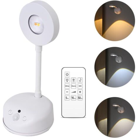 Aplique de pared inalámbrico, recargable y alimentado por pilas, con mando a distancia, intensidad ajustable en 3 colores, funciones de memoria y temporizador proyector artístico, ideal para la decora (1/4)