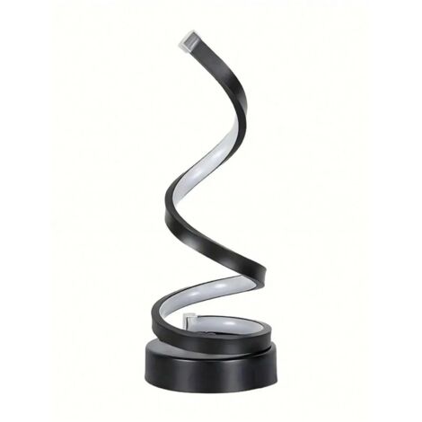 Lámpara de mesa moderna, minimalista y ajustable en espiral, con 3 colores, ideal para la mesita de noche, lámpara LED. (1/5)