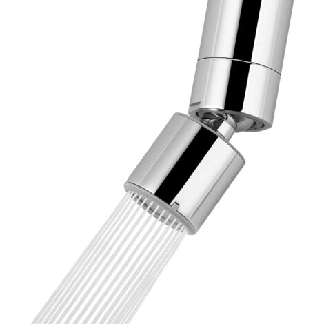 Aireador de grifo, aireador de fregadero de cocina giratorio de 360°, accesorio rociador de fregadero de doble función, repuestos de grifo con rosca interna, cromado. (1/5)
