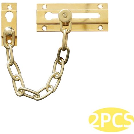 Juego de 2 candados de cadena - Candados de cadena de acero inoxidable resistentes y duraderos (1/5)