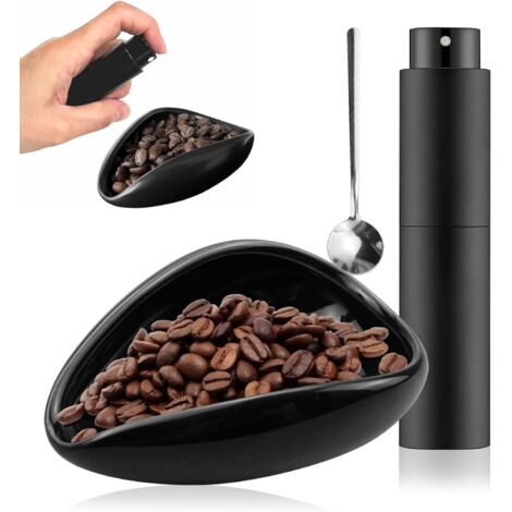 Taza medidora de cerámica para granos de café, bandeja medidora con botella RDT, evaporador y accesorios de café adecuados para salones de té, hoteles y restaurantes. (1/5)