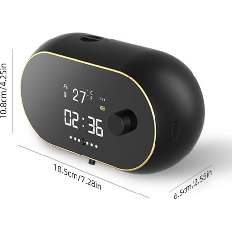 Dispensador y bandeja de jabón, tres configuraciones posibles, 300 ml, dispensador de jabón automático de pared, dispensador de jabón en espuma sin contacto, sensor electrónico. (1/5)