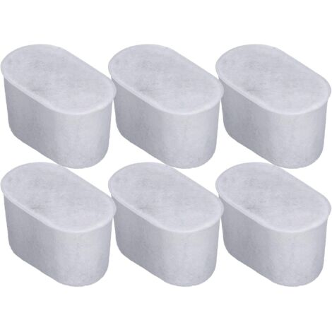 Paquete de 6 filtros de agua para cafeteras - Cartuchos de filtro de carbón activado - Reutilizables - Compatibles (1/5)