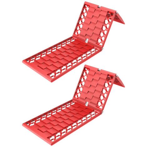 Alfombrillas antideslizantes para coche (par) para viajes en coche, nieve, barro, dispositivos anti-hundimiento y tracción de neumáticos. (1/4)