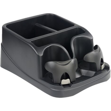 Portavasos multifuncional para coche, caja de almacenamiento para el asiento trasero y compartimento de almacenamiento para varios artículos. (1/4)