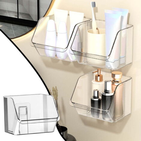 Cajas de almacenamiento apilables para la cocina, aptas para guardar fruta, patatas, condimentos y especias transparentes. (1/4)
