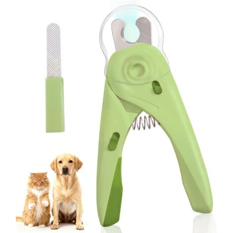 Cortauñas para gatos con luz LED para iluminar las garras y los puntos de sangrado - Verde (1/5)