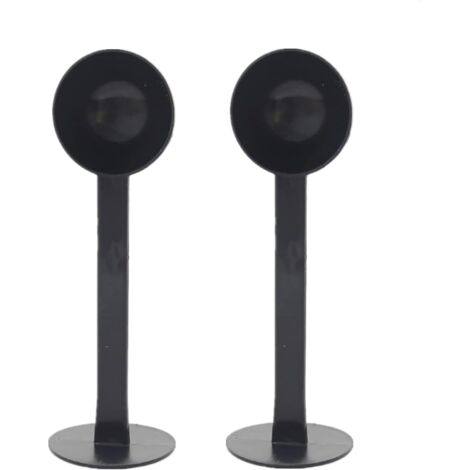 Dos cucharillas para moler café: una cucharilla para granos de espresso, un prensador de café espresso y un prensador para moler y prensar el café. (Negro) (1/5)