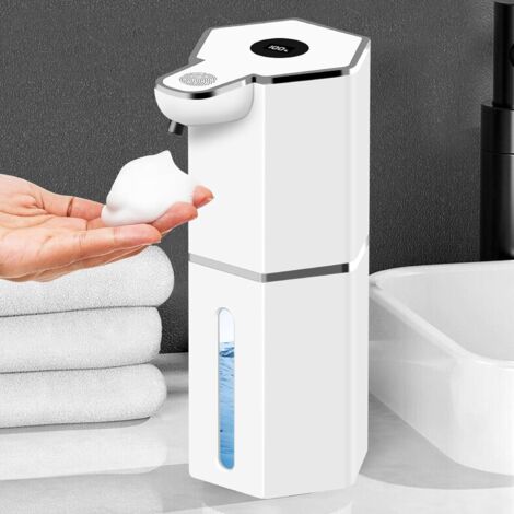 Dispensador automático de detergente de acero inoxidable con sensor infrarrojo - 350 ml - 4 velocidades - Interruptor ajustable - Detector de movimiento IP65 - Resistente al agua - Apto para cocinas y (1/5)