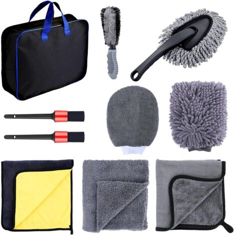 Juego de cepillos de limpieza multifuncionales para lavar coches y para la limpieza del hogar. (1/4)
